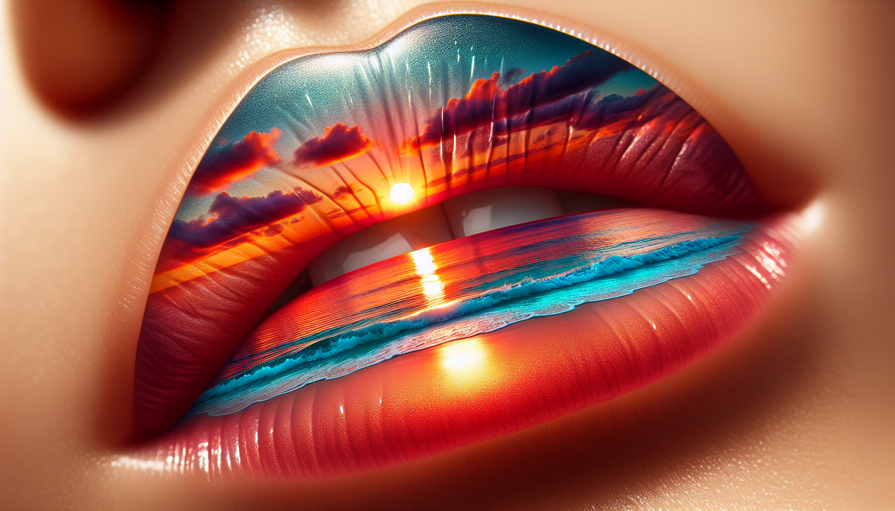 image Buze luxuriante, sărutări naturale